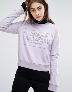 Свитшот с логотипом Cheap Monday - Фиолетовый