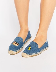 Джинсовые эспадрильи Soludos Jason Polan Hotdog - Бежевый