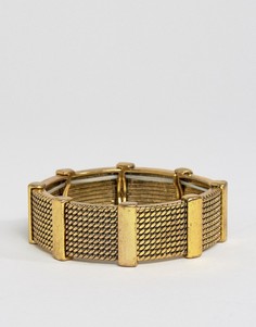 Массивный браслет DesignB - Золотой