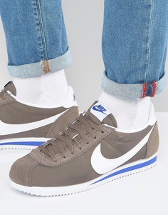 Светло-коричневые нейлоновые кроссовки Nike Cortez 807472-200 - Рыжий