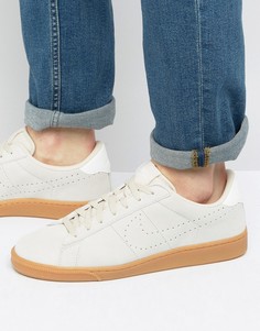 Бежевые замшевые кроссовки для тенниса Nike 829351-100 - Бежевый