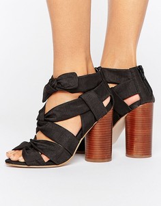 Сандалии с декоративными узелками ASOS TOTAL KNOCKOUT - Черный