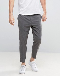 Строгие укороченные брюки Only & Sons - Серый