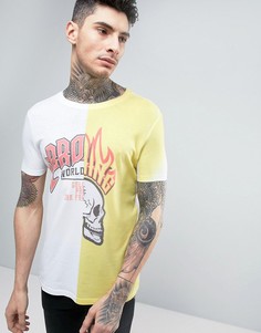 Футболка с контрастным принтом ASOS - Белый