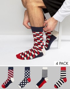 Подарочный набор из 4 пар носков HappySocks - Мульти