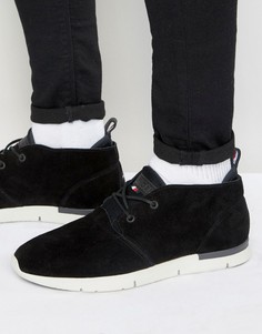 Замшевые кроссовки средней высоты Tommy Hilfiger Tobias - Черный