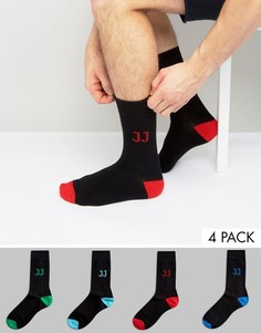 4 пары носков с логотипом Jack &amp; Jones - Черный