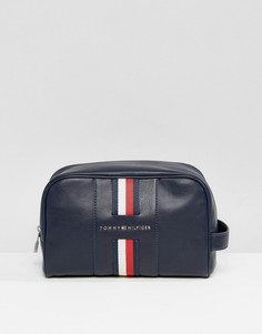 Темно-синий несессер с полосками Tommy Hilfiger - Темно-синий