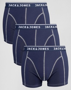 3 пары боксеров-брифов Jack &amp; Jones - Темно-синий
