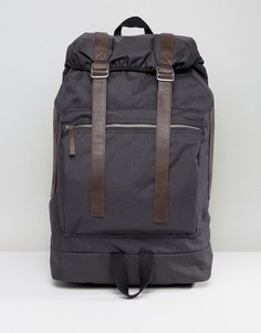 Черный походный рюкзак с коричневой отделкой ASOS - Черный