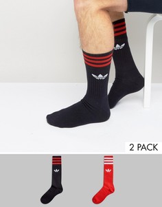 2 пары носков (красные/с красной отделкой) adidas Originals BK2381 - Красный
