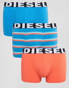 3 боксеров-брифов (в полоску/синие) Diesel - Синий