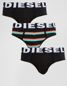 Набор из 3 трусов с полосками Diesel - Черный