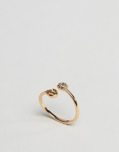 Незамкнутое кольцо с якорем ASOS - Золотой