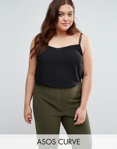 Топ ASOS CURVE - Черный