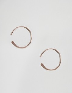 Серьги с кольцами ASOS - Медный