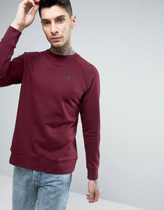 Премиум-свитшот с логотипом-трилистником adidas Originals - Красный