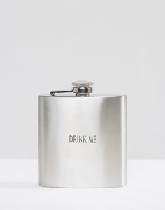 Плоская фляжка Drink Me - Мульти Gifts