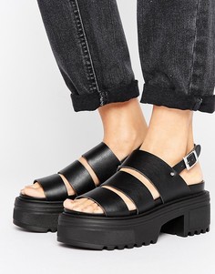 Массивные сандалии с ремешками ASOS TARA - Черный