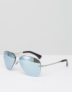 Солнцезащитные очки-авиаторы со светоотражающим покрытием Ray-Ban - Серебряный