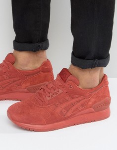 Красные замшевые кроссовки Asics Gel-Respector H721L 2727 - Красный