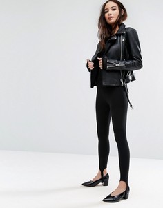Леггинсы со штрипками Pull&amp;Bear - Черный Pull&Bear