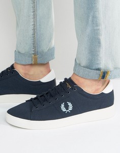 Парусиновые кроссовки Fred Perry Spencer - Темно-синий