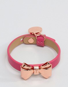 Кожаный браслет с бантиком Ted Baker - Розовый