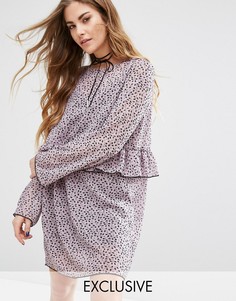 Шифоновое платье-комбинация Reclaimed Vintage - Фиолетовый