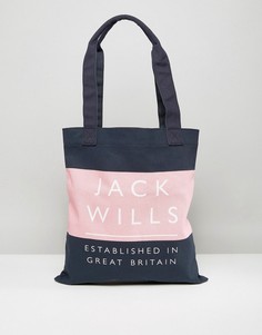 Сине-розовая сумка-тоут Jack Wills - Мульти