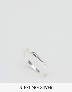 Серебряное кольцо с камнем ASOS - Серебряный