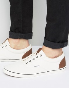 Парусиновые кеды Jack &amp; Jones Vision - Кремовый