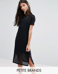 Сетчатое платье миди New Look Petite - Черный