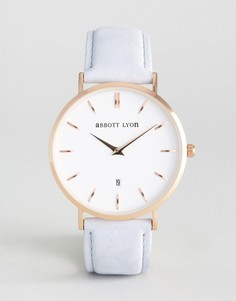 Часы с серым замшевым ремешком Abbott Lyon Kensington 40 - Серый