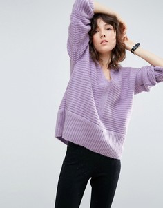 Джемпер крупной вязки ASOS - Розовый