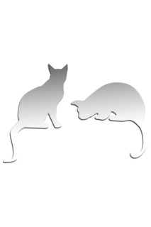 Зеркало "Две кошки" W-ERA