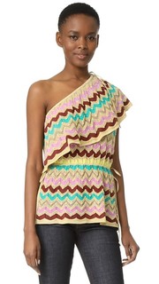 Топ с оборкой и открытым плечом M Missoni