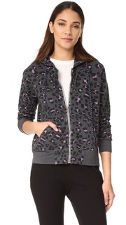 Толстовка с капюшоном на молнии и леопардовым принтом Sundry