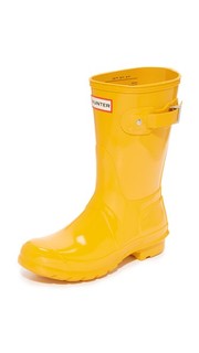 Оригинальные короткие блестящие сапоги Hunter Boots