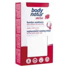 BODY NATUR Полоски для депиляции теплым воском 24 шт.