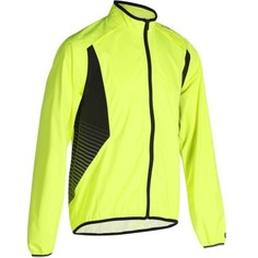 Мужская Куртка-дождевик Для Велоспорта 500 Visible Btwin