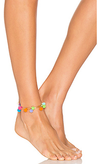 Savanna pom pom anklet - Rebecca Minkoff