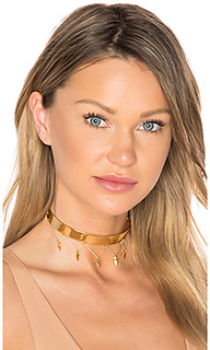 X revolve bar choker with arrow drops - Vanessa Mooney