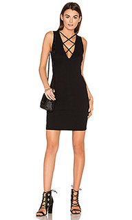 Lace up v dress - LNA