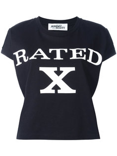 rated X print T-shirt Jeremy Scott