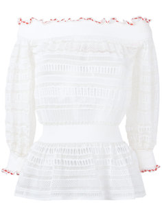 lace knit top Alexander McQueen