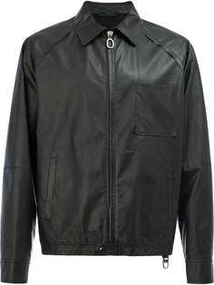 zip-up leather jacket Lanvin