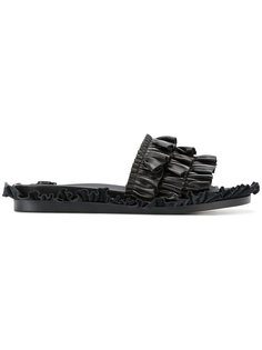 ruffle trimmed slides Simone Rocha