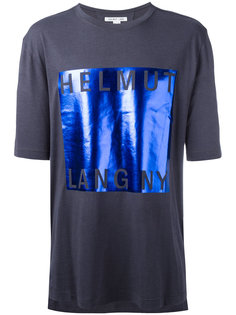 metallic square T-shirt Helmut Lang