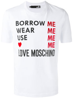 logo print T-shirt Love Moschino